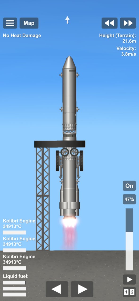 Mini starship Blueprint for Spaceflight Simulator / SFS BP