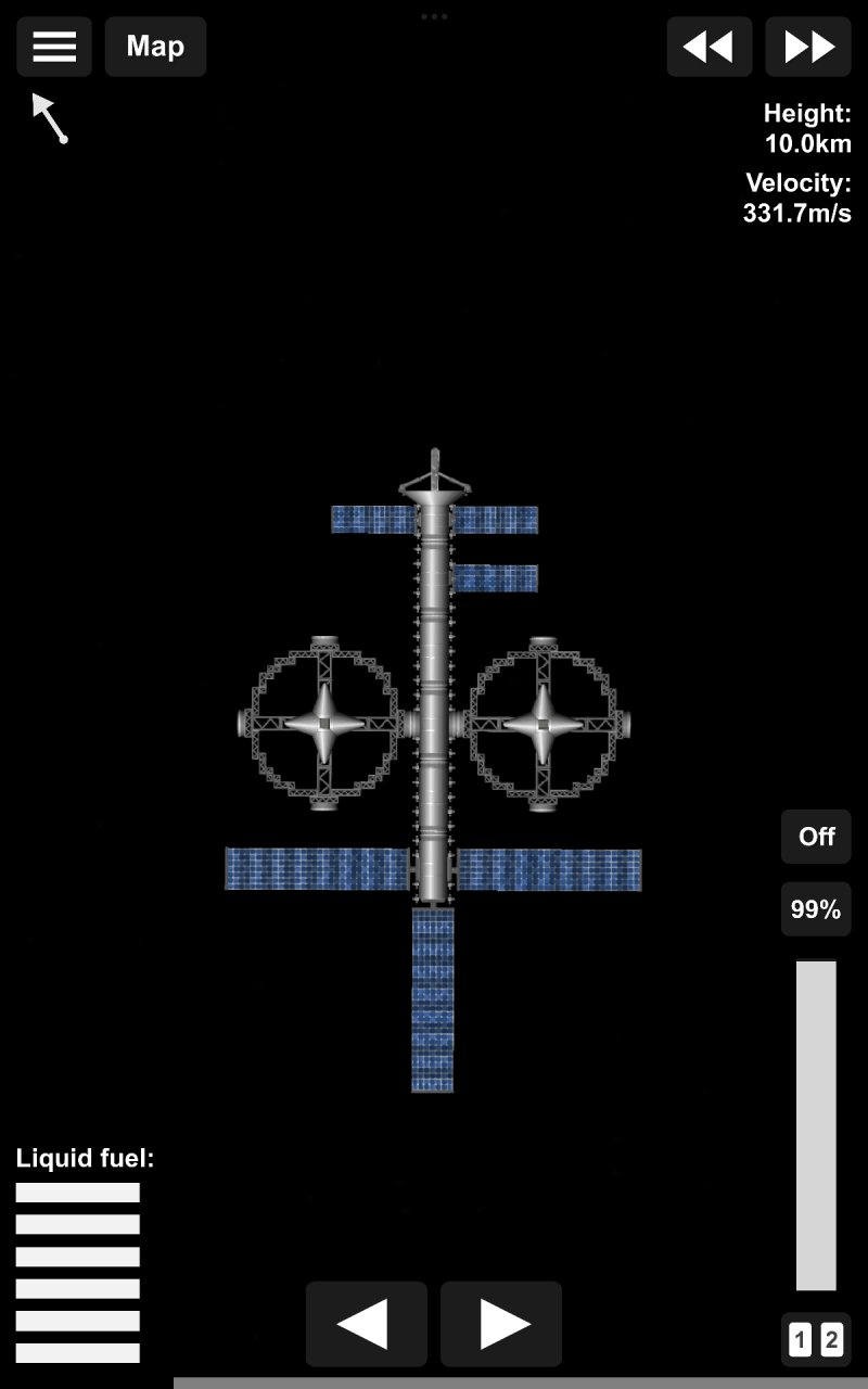 Minimalist Space Station Spaceflight Simulator