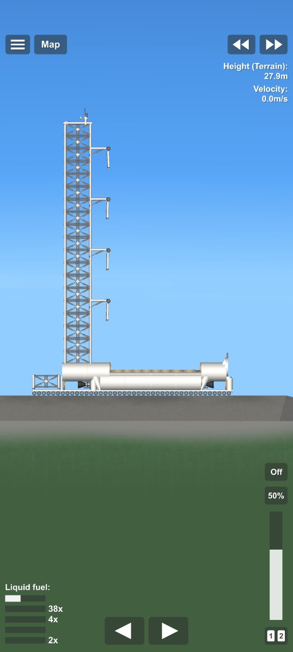 Mobile Launch Tower Spaceflight Simulator