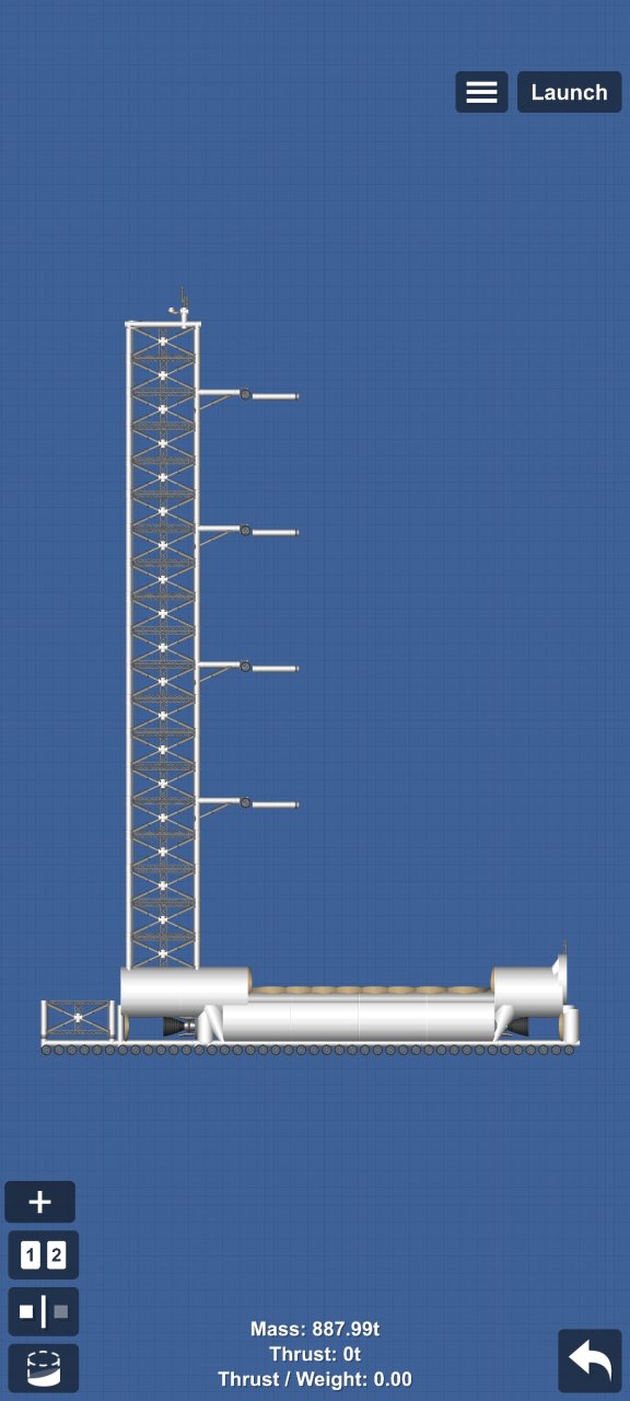 Mobile Launch Tower Spaceflight Simulator