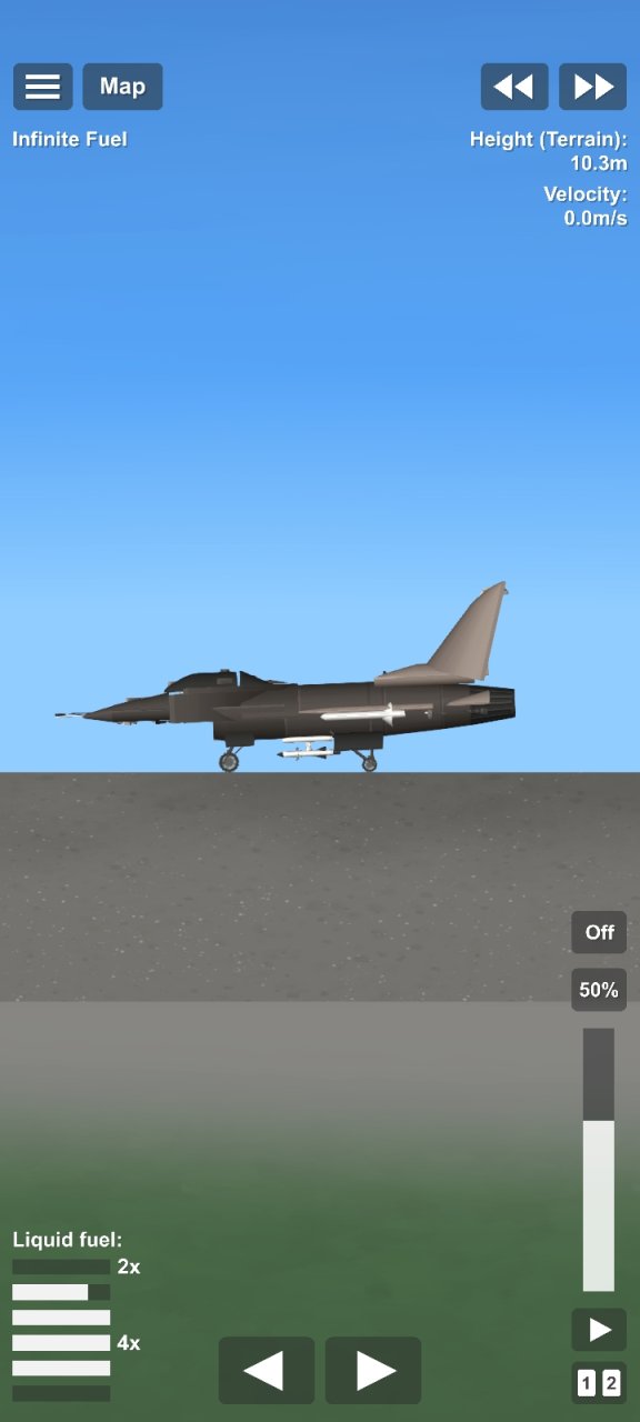 Modern jet f-16 with guns! Spaceflight Simulator