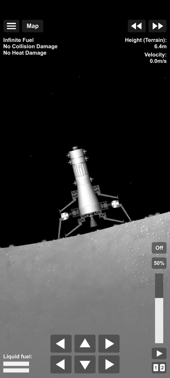 Moon lander suspension Spaceflight Simulator