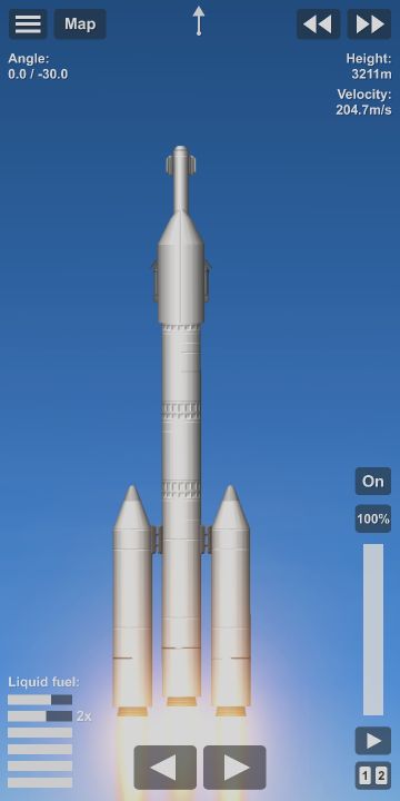 Moon rocket Blueprint for Spaceflight Simulator / SFS BP