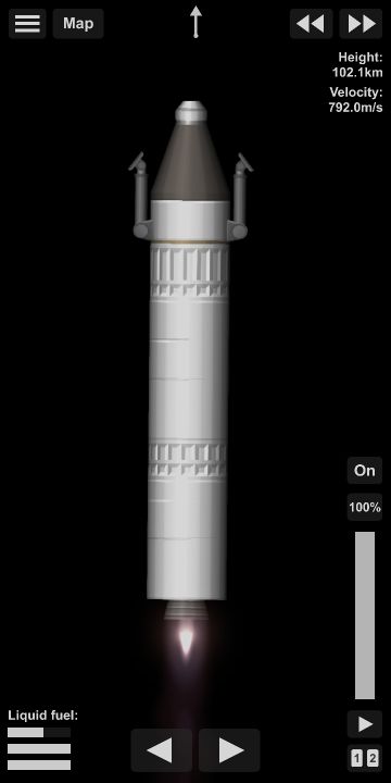 Moon rocket Blueprint for Spaceflight Simulator / SFS BP