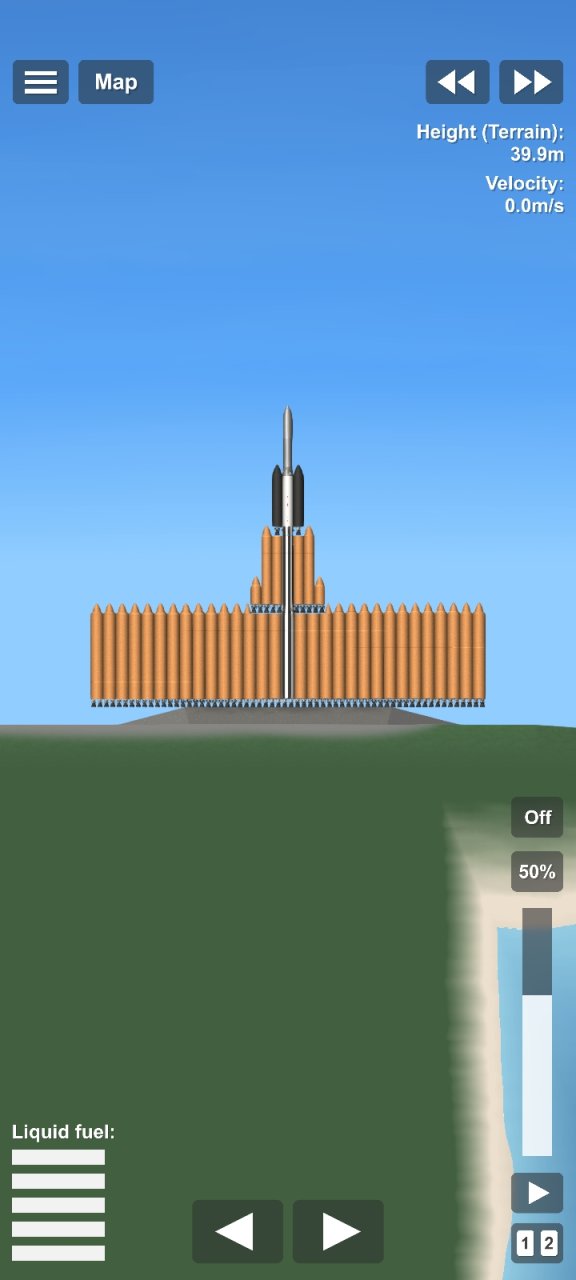 moon Rocket for realistic mode Spaceflight Simulator