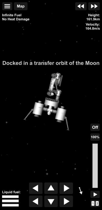 Moon Rocket & Rover No DLC Blueprint for Spaceflight Simulator / SFS BP