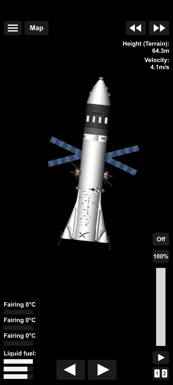 Moon starship Spaceflight Simulator