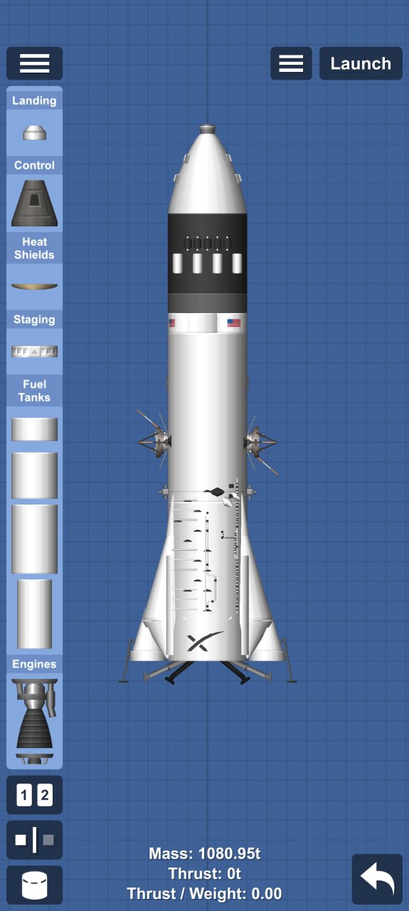 Moon starship Spaceflight Simulator