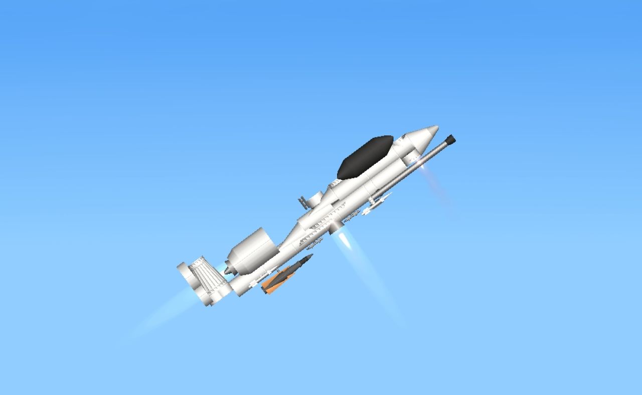 My A 10 thunderbolt Blueprint for Spaceflight Simulator / SFS BP