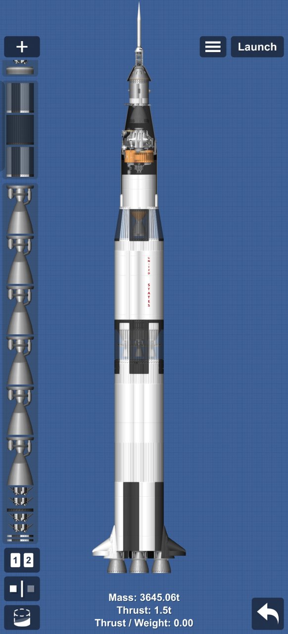 my custom made Saturn V Spaceflight Simulator