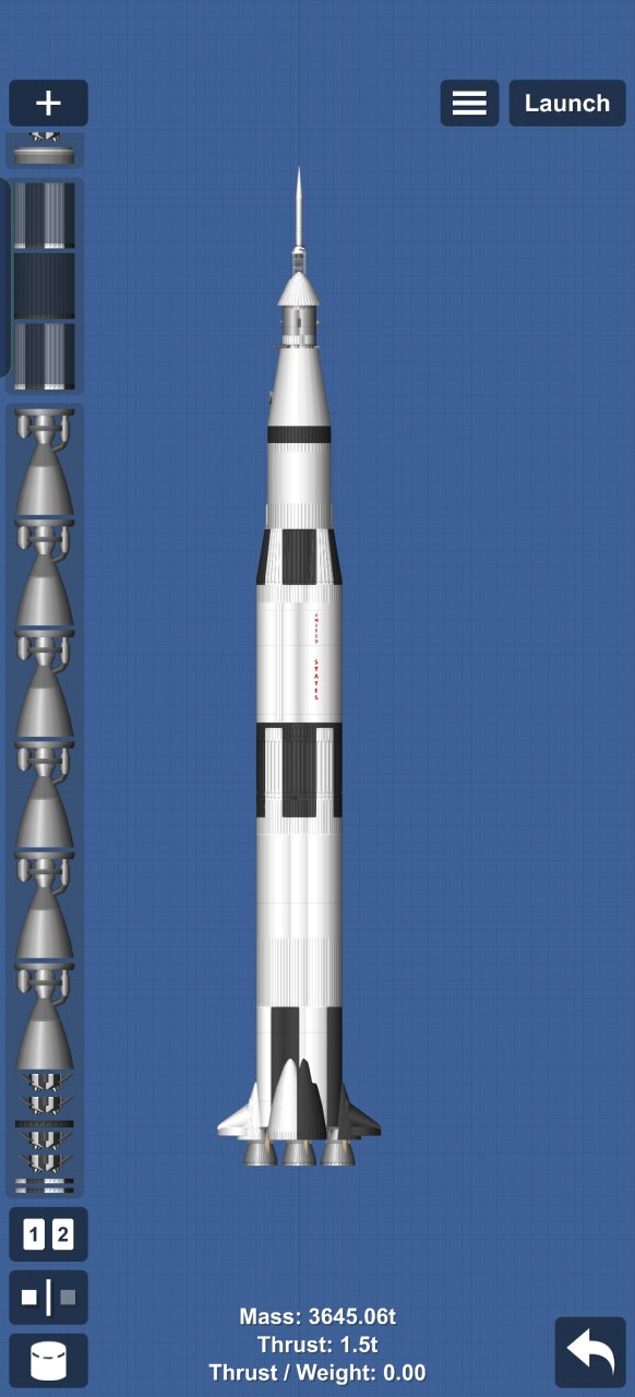 my custom made Saturn V Spaceflight Simulator