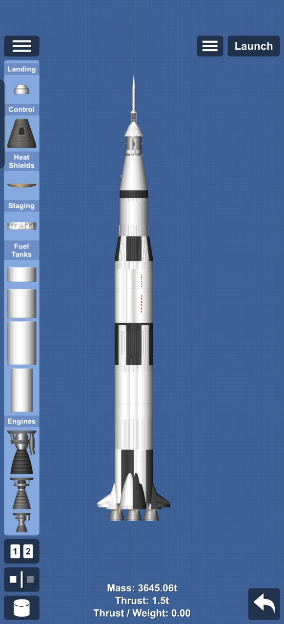 my custom made Saturn V Spaceflight Simulator