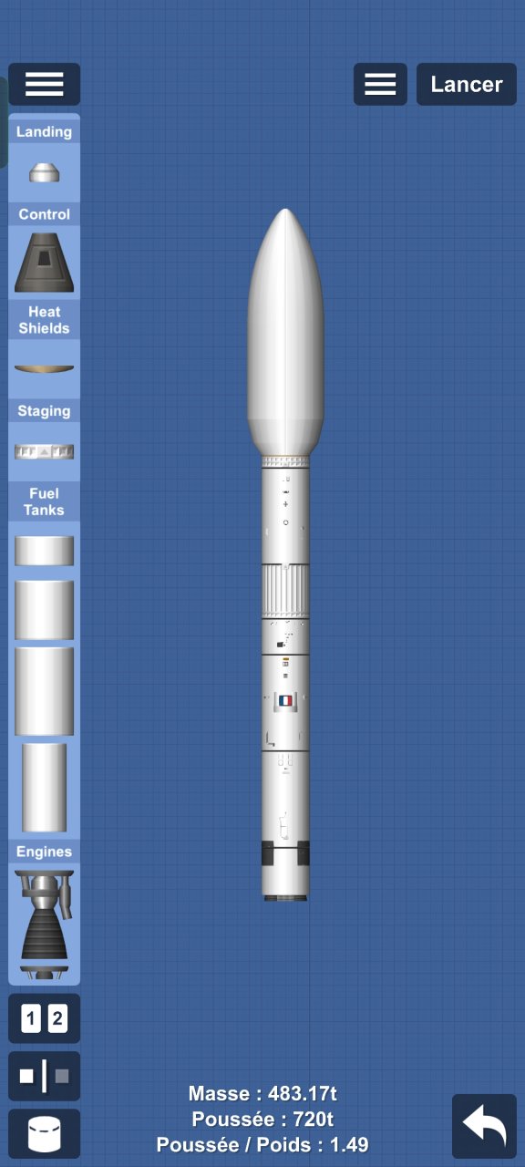 Napoelon I Blueprint for Spaceflight Simulator / SFS BP