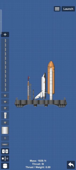 NASA shuttle space Blueprint for Spaceflight Simulator / SFS BP