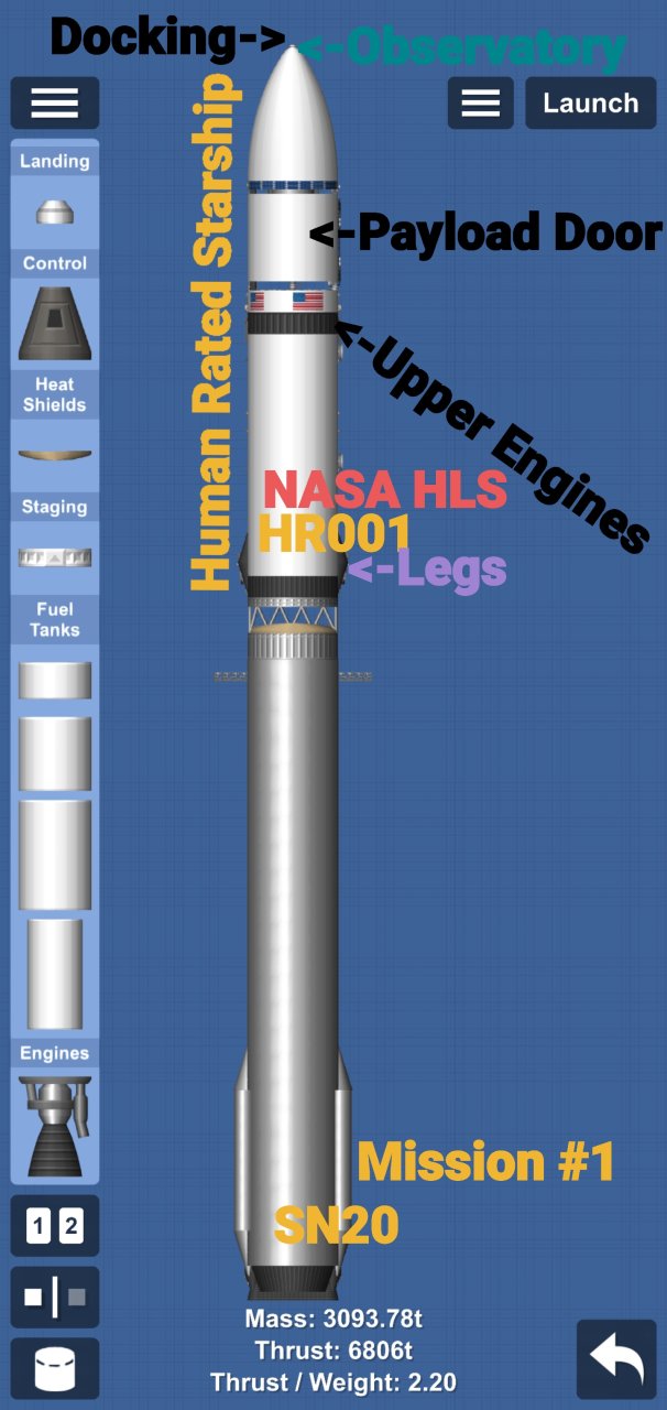 NASA/SPACE X HLS Human Rated Spaceflight Simulator