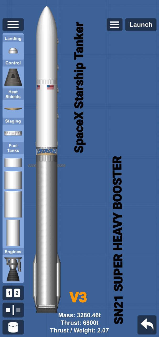 NASA/SPACE X Starship Tanker Spaceflight Simulator
