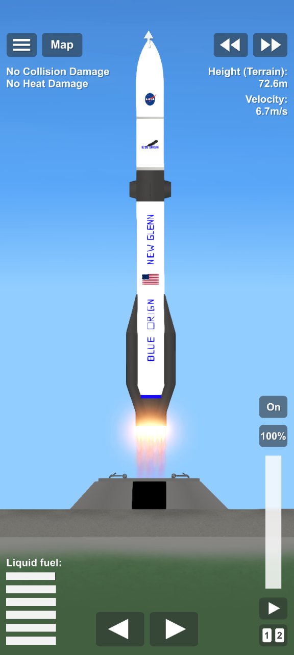 New Glenn Spaceflight Simulator