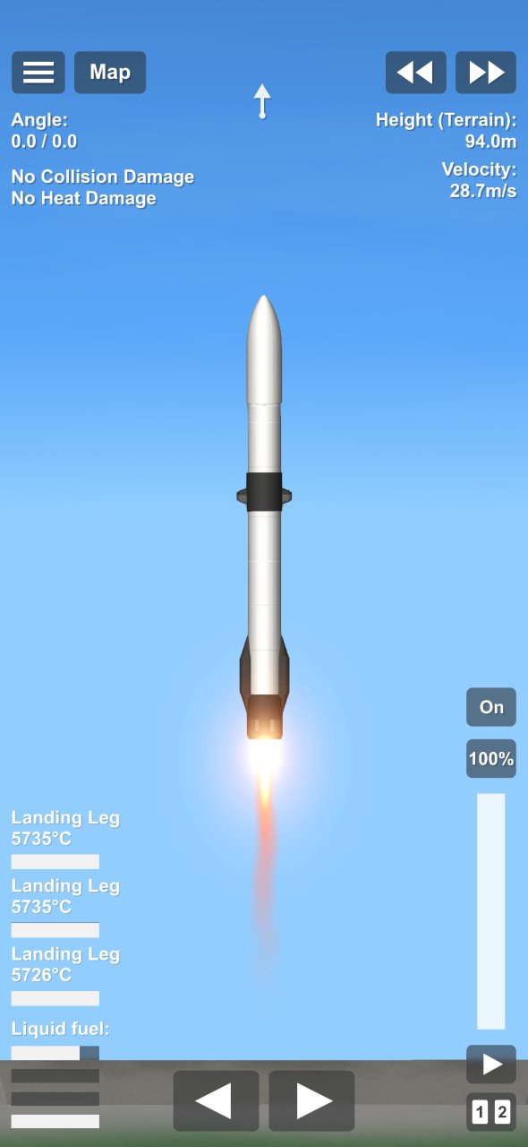 New Glenn Stage 2 Spaceflight Simulator