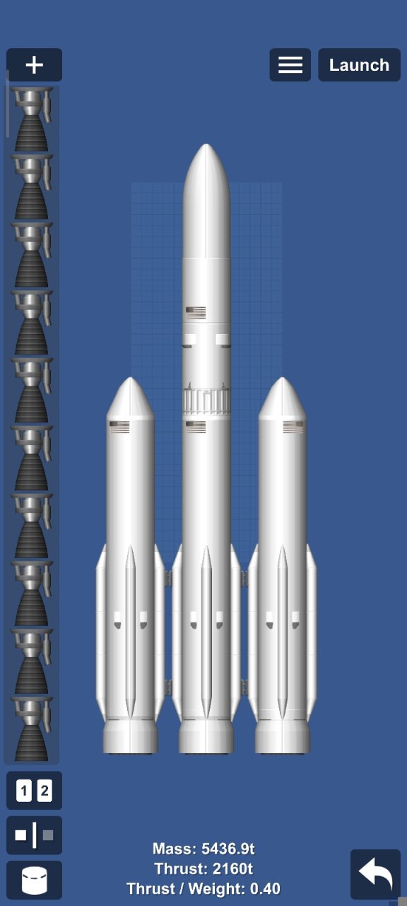 new glenn x falcon heavy Spaceflight Simulator