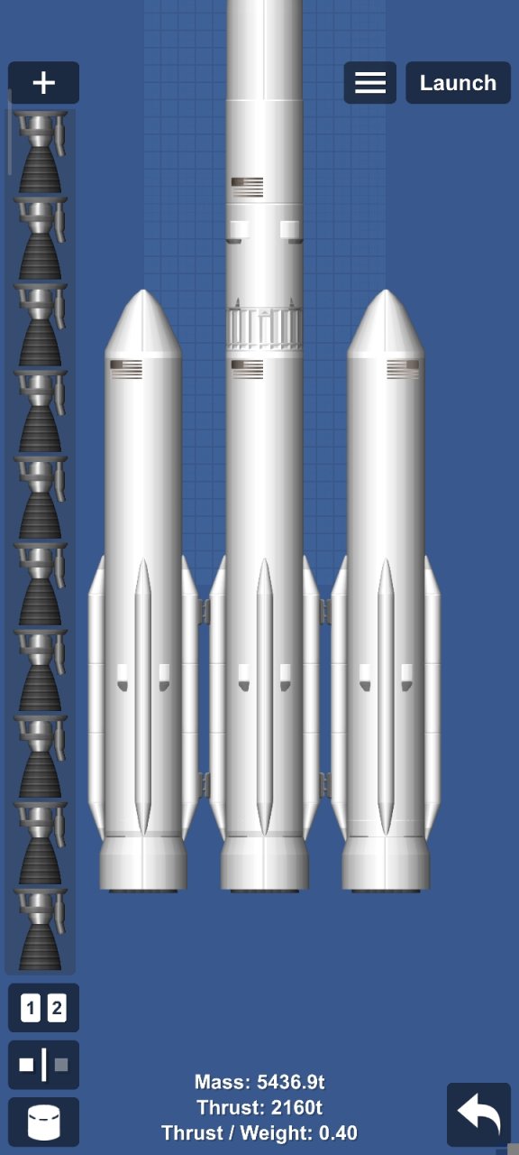 new glenn x falcon heavy Spaceflight Simulator