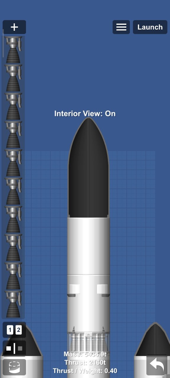 new glenn x falcon heavy Spaceflight Simulator