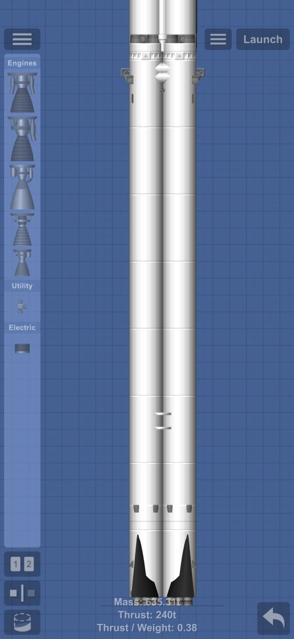 no dlc starship side view Spaceflight Simulator