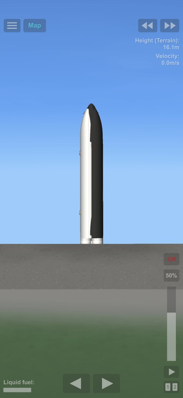 no dlc starship side view Spaceflight Simulator
