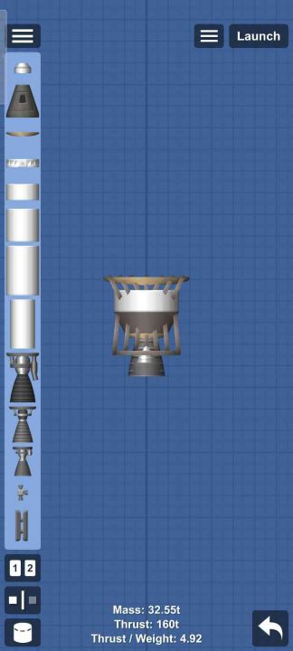 Nuclear engine Blueprint for Spaceflight Simulator / SFS BP