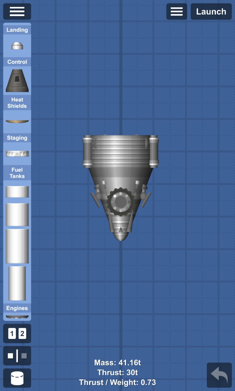 Overcomplicated Nozzle Engine for Spaceflight Simulator