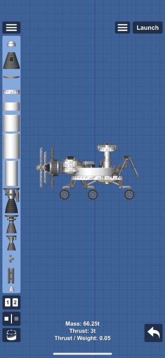 PERSEVERANCE + INGENUITY Blueprint for Spaceflight Simulator / SFS BP