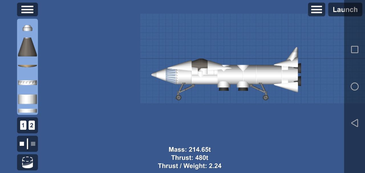 Plane Blueprint for Spaceflight Simulator / SFS BP