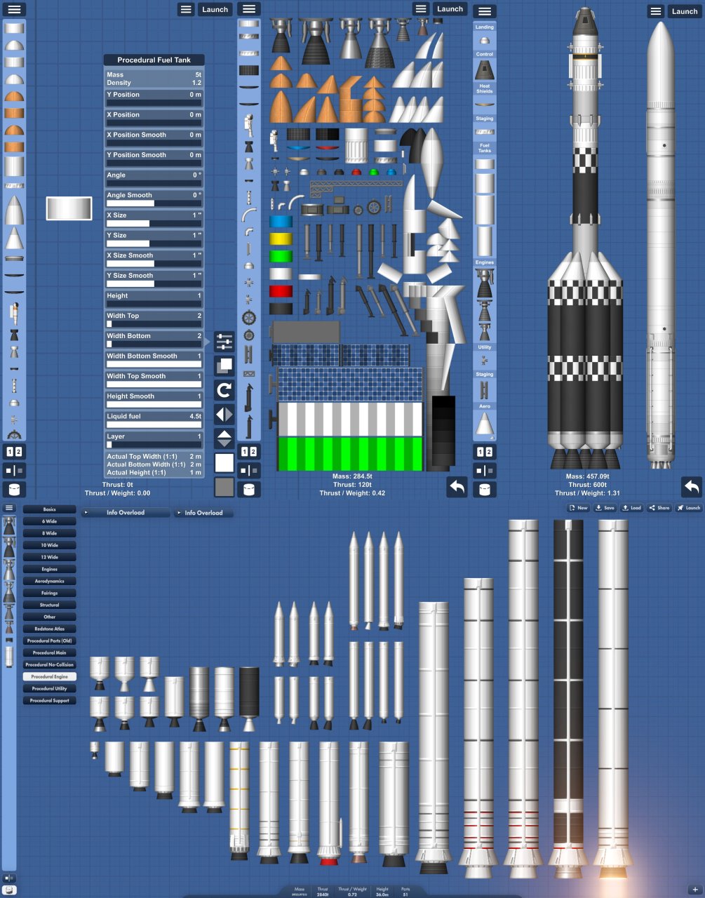 Procedural parts v1.4.5 Spaceflight Simulator