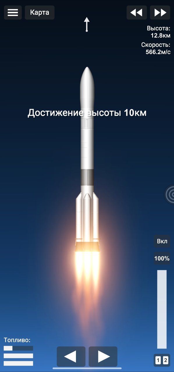 Proton launch vehicle Spaceflight Simulator