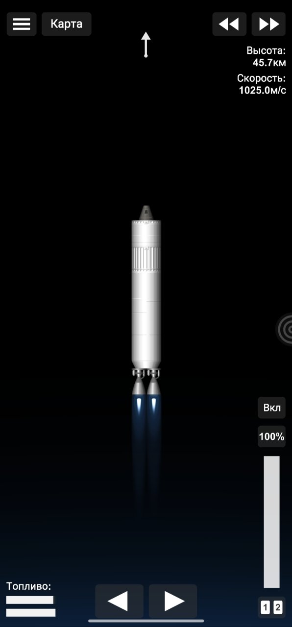 Proton launch vehicle Spaceflight Simulator