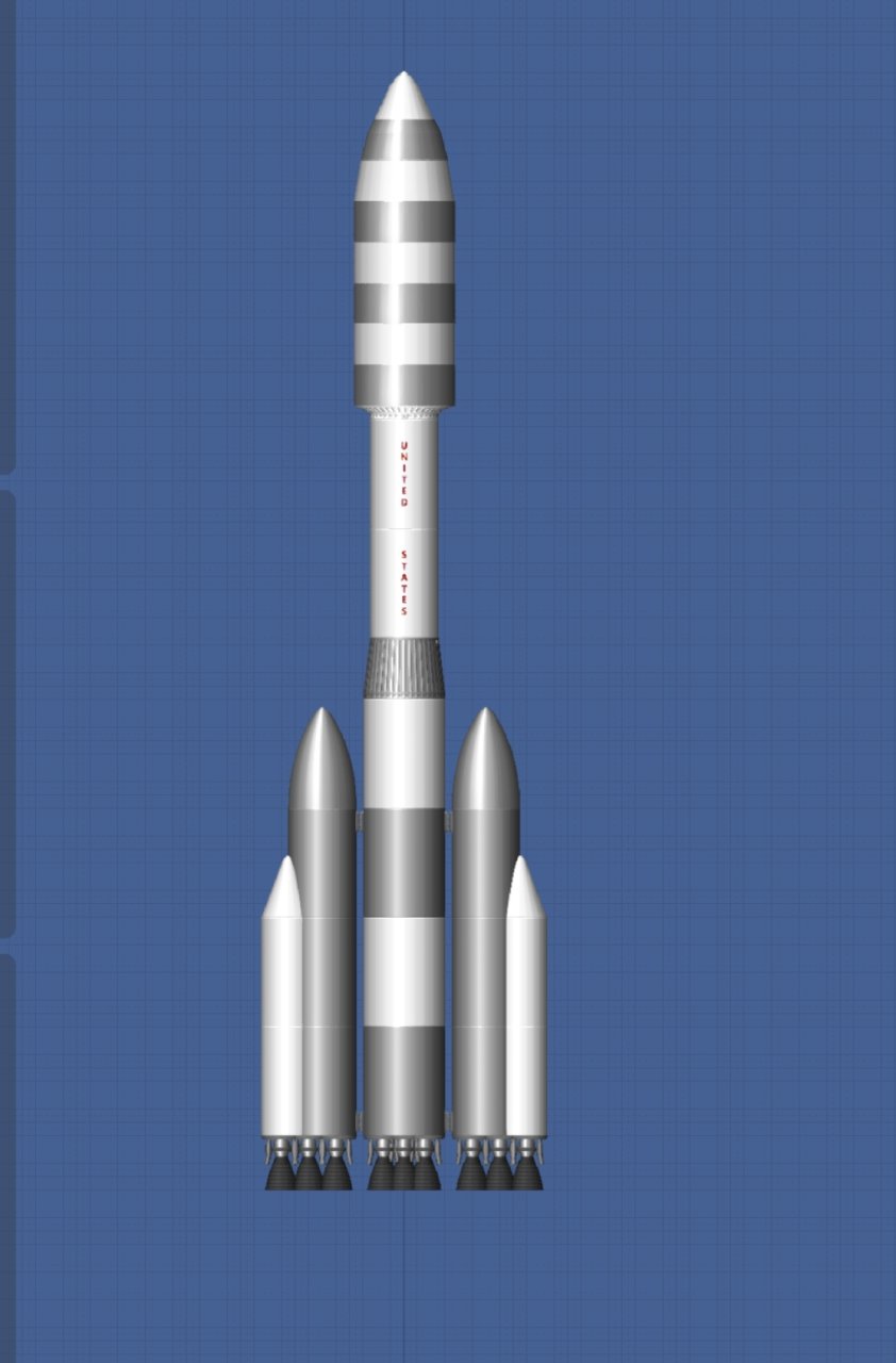 Quite big rocket but 3 stage Spaceflight Simulator