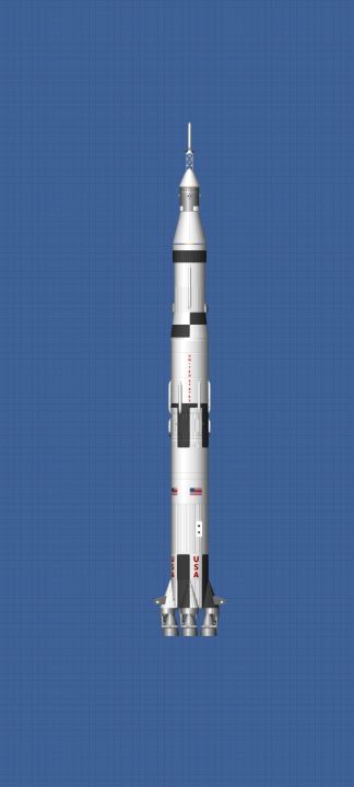 Realistic Saturn V (Apollo11) Blueprint for Spaceflight Simulator / SFS BP