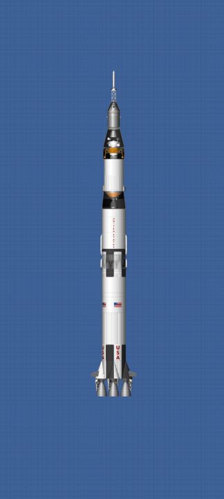 Realistic Saturn V (Apollo11) Blueprint for Spaceflight Simulator / SFS BP