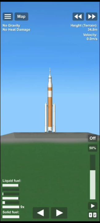 Realistic SLS Blueprint for Spaceflight Simulator / SFS BP