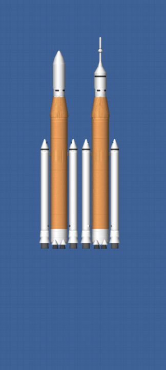 Realistic SLS Blueprint for Spaceflight Simulator / SFS BP