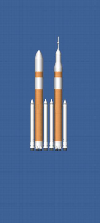 Realistic SLS Blueprint for Spaceflight Simulator / SFS BP