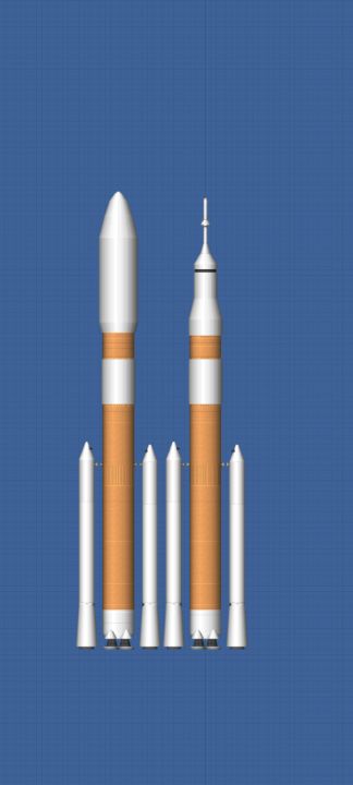 Realistic SLS Blueprint for Spaceflight Simulator / SFS BP