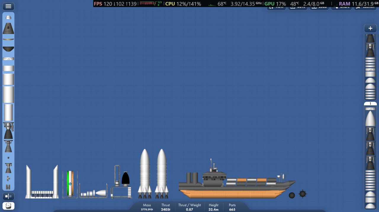 recycling pack Spaceflight Simulator