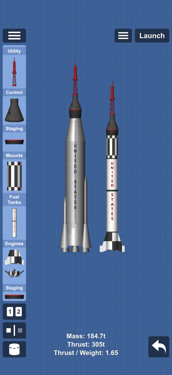 Redstone + Atlas Prebuilt Spaceflight Simulator