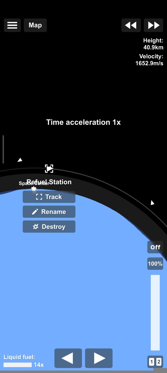 Refuel orbital Station Spaceflight Simulator