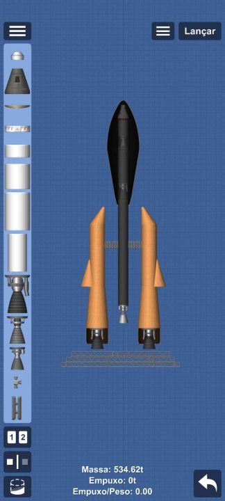 Rocket idk (from missions) Blueprint for Spaceflight Simulator / SFS BP