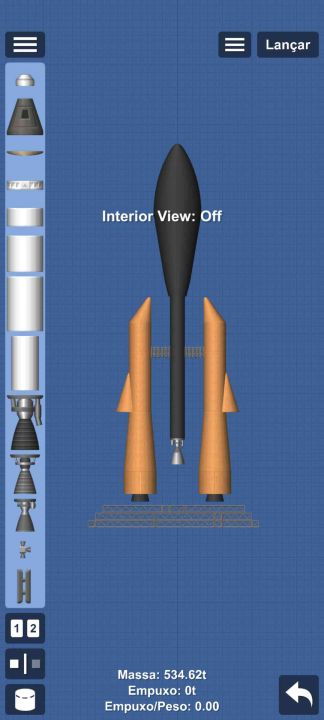 Rocket idk (from missions) Blueprint for Spaceflight Simulator / SFS BP