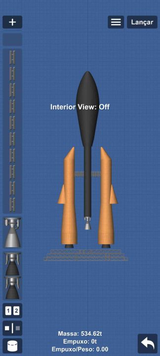 Rocket idk (from missions) Blueprint for Spaceflight Simulator / SFS BP