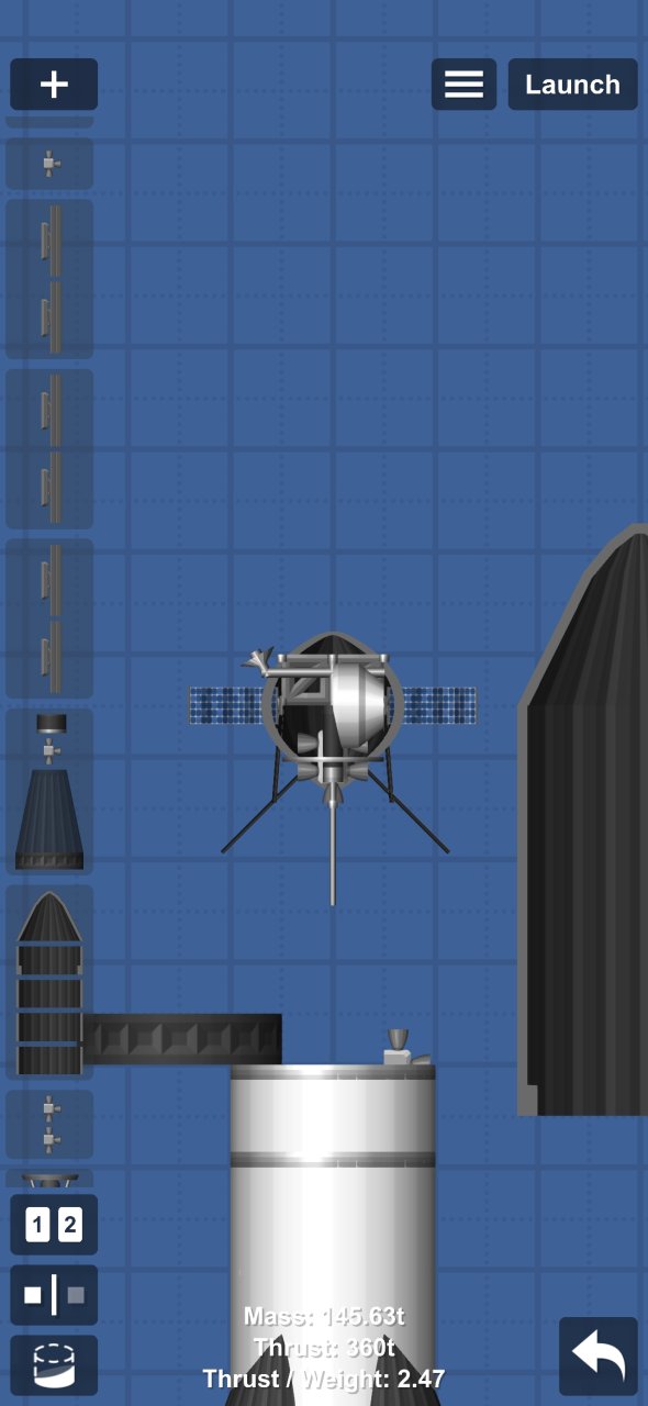 Rocket w/ Sputnik type satelli Spaceflight Simulator