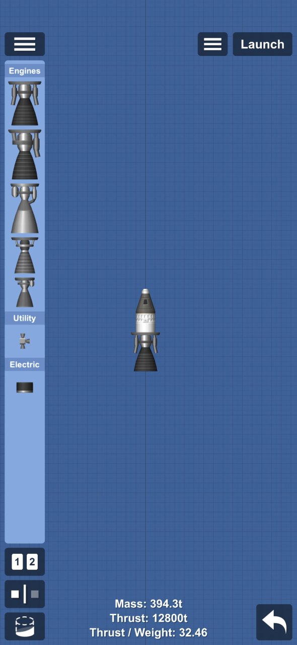 rocket with 32 engines for Spaceflight Simulator