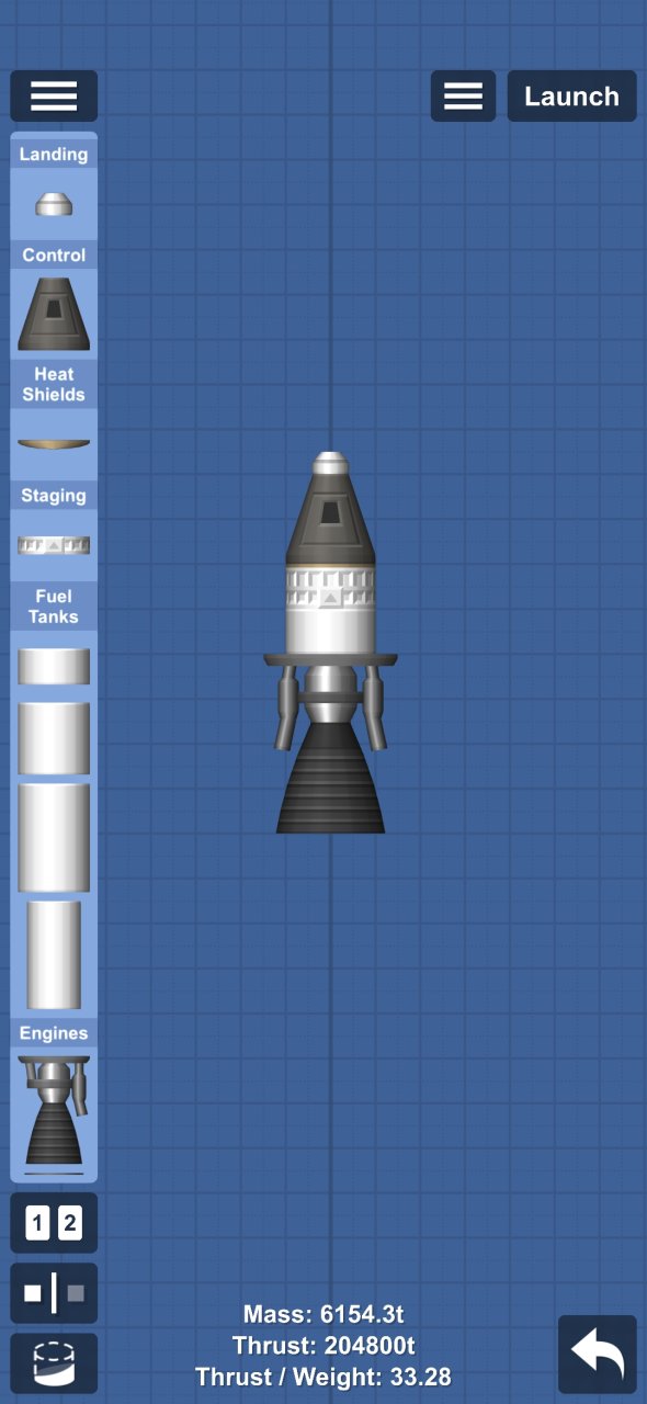 Rocket with 512 engines Spaceflight Simulator